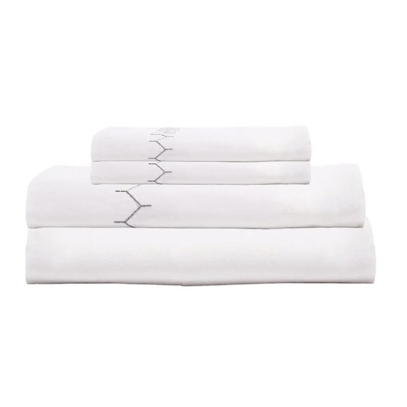 Organic Flannel Sheets for a Natural and Warm SleepStitched Gray Sheet Sets by John Robshaw Organic Flannel Sheets for a Natural and Warm SleepStitched Gray Sheet Sets by John Robshaw