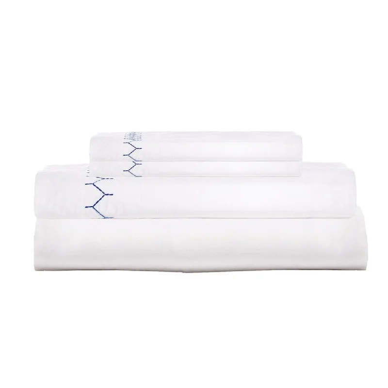 Sheet Sets with Multiple Pillowcase OptionsStitched Indigo Sheet Sets by John Robshaw Sheet Sets with Multiple Pillowcase OptionsStitched Indigo Sheet Sets by John Robshaw