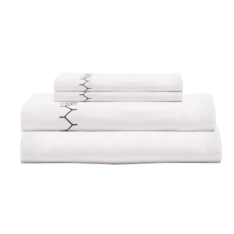Wrinkle - Free Polyester Sheets for a Low - Maintenance BedStitched Ink Sheet Sets by John Robshaw Wrinkle - Free Polyester Sheets for a Low - Maintenance BedStitched Ink Sheet Sets by John Robshaw