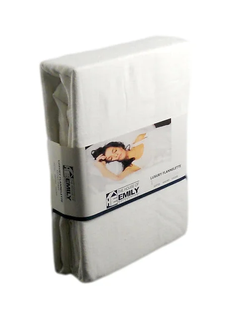 Organic Flannel Sheets for a Natural and Warm SleepLarge Emperor Brushed Cotton Flannelette Fitted Sheet White 12" Extra Deep Organic Flannel Sheets for a Natural and Warm SleepLarge Emperor Brushed Cotton Flannelette Fitted Sheet White 12" Extra Deep