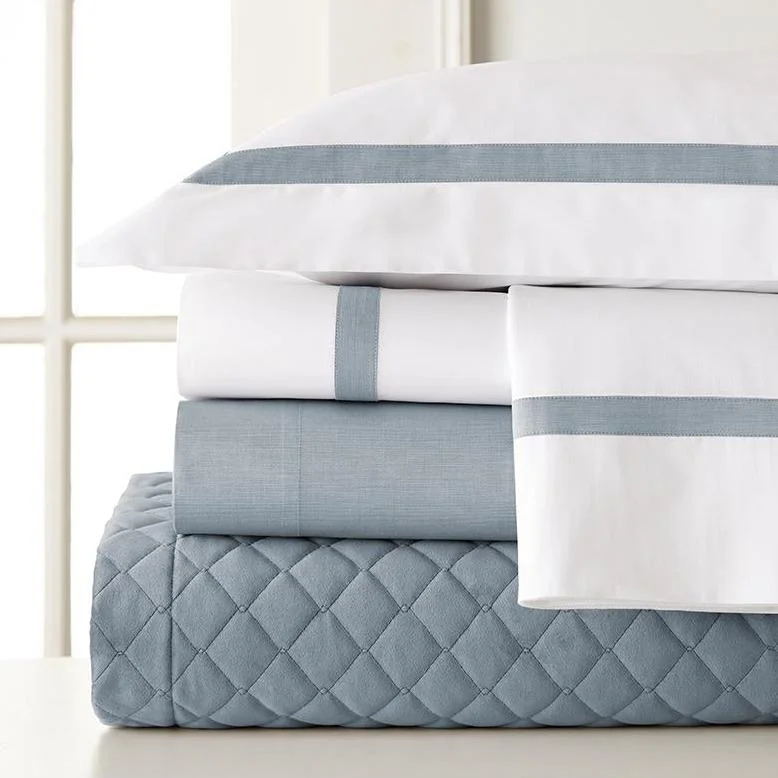 Linen - Cotton Blend Sheets for a Natural and Versatile OptionCortina Deep Ocean Sheet Sets by Legacy Home Linen - Cotton Blend Sheets for a Natural and Versatile OptionCortina Deep Ocean Sheet Sets by Legacy Home