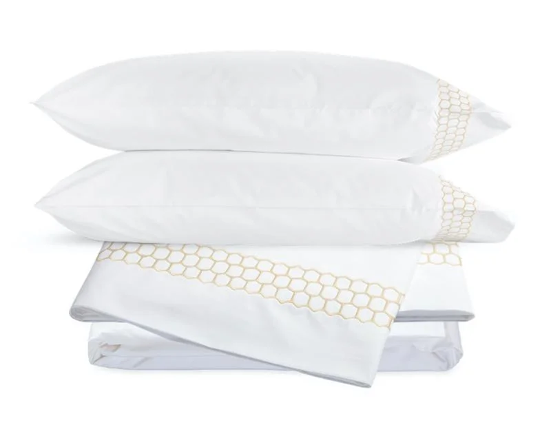 Quilted Cotton Sheets for a Warm and Inviting BedLiana Champagne Sheet Set by Matouk Quilted Cotton Sheets for a Warm and Inviting BedLiana Champagne Sheet Set by Matouk