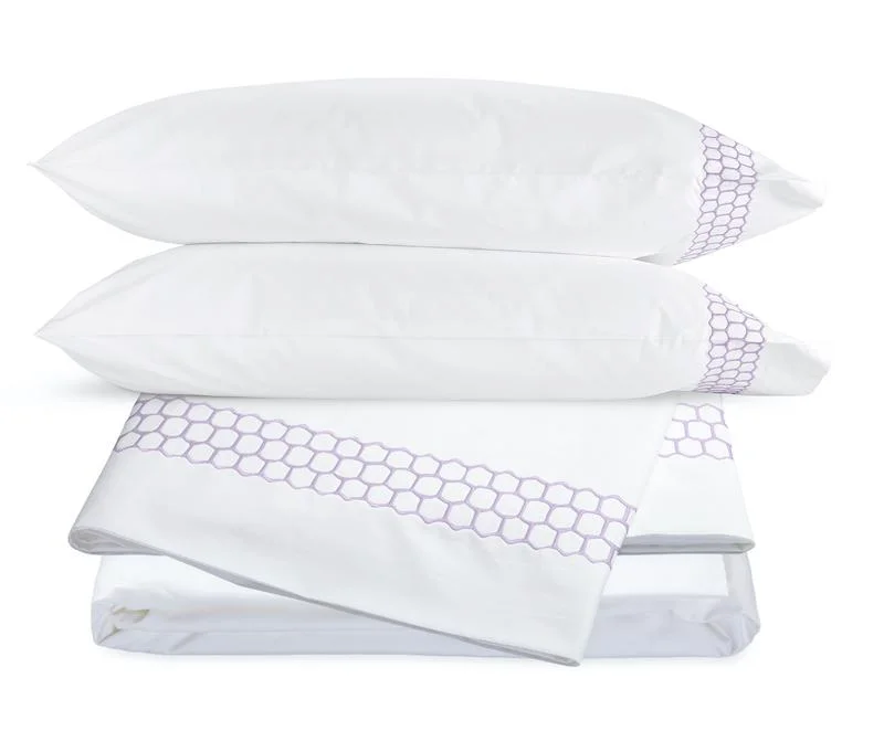 Hypoallergenic Silk Sheets for Sensitive SleepersLiana Lavender Sheet Set by Matouk Hypoallergenic Silk Sheets for Sensitive SleepersLiana Lavender Sheet Set by Matouk
