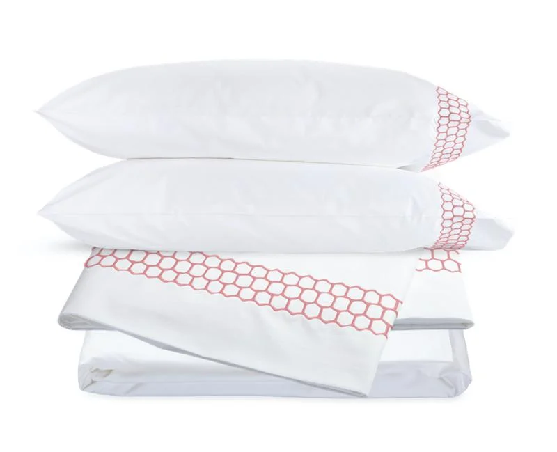 Hypoallergenic Silk Sheets for Sensitive SleepersLiana Peony Sheet Set by Matouk