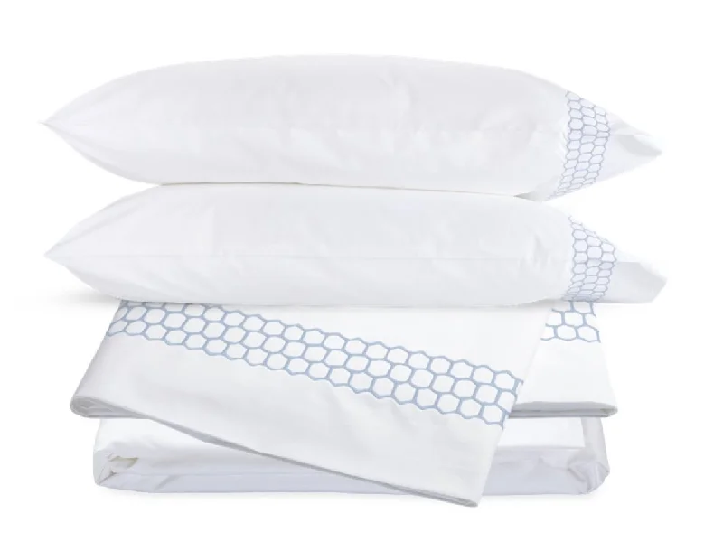 King - Size Sheet Sets with a Decorative Pillow SetLiana Wedgwood Sheet Set by Matouk King - Size Sheet Sets with a Decorative Pillow SetLiana Wedgwood Sheet Set by Matouk
