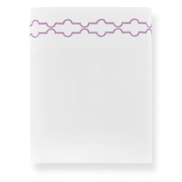Polyester - Cotton Blend Sheets for Durability and ComfortTempo Lilac Embroidered Sheets by Peacock Alley Polyester - Cotton Blend Sheets for Durability and ComfortTempo Lilac Embroidered Sheets by Peacock Alley
