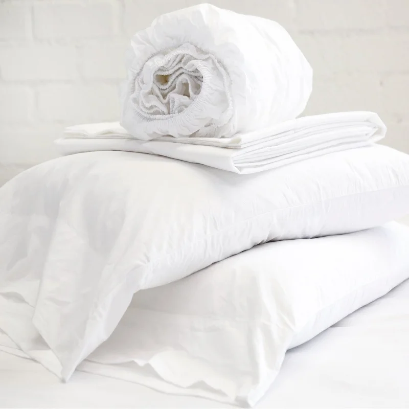 Anti - Pill Microfiber Sheets for a Smooth AppearanceWhite Cotton Percale Sheet Set Anti - Pill Microfiber Sheets for a Smooth AppearanceWhite Cotton Percale Sheet Set