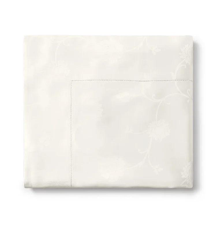 Linen - Cotton Blend Sheets for a Natural and Versatile OptionGiza 45 Ivory Jacquard Sheet Set by Sferra Linen - Cotton Blend Sheets for a Natural and Versatile OptionGiza 45 Ivory Jacquard Sheet Set by Sferra
