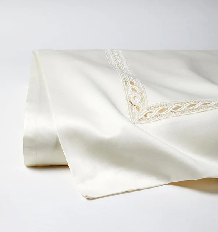 Polyester - Cotton Blend Sheets for Durability and ComfortMillesimo Ivory Sheet Set by Sferra