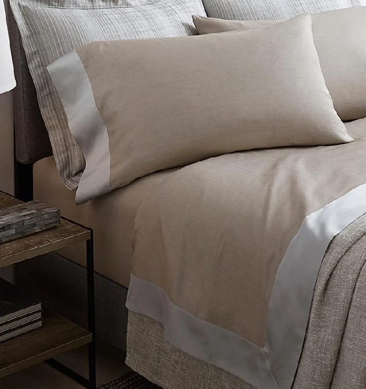 King - Size Sheet Sets with a Decorative Pillow SetLarro Beige Sheets & Cases by Sferra King - Size Sheet Sets with a Decorative Pillow SetLarro Beige Sheets & Cases by Sferra